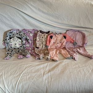 Gerber Zipper Sleep and Play Lot of 5